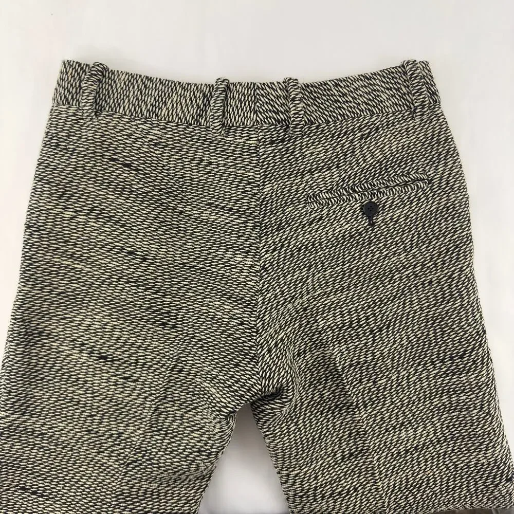 3.1 Phillip Lim Cuffed Flat‎ Front black and beige trouser